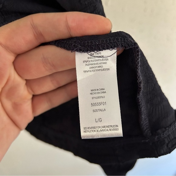 🦋 Kit & Sky Blue Textured Lightweight Short Sleeve Mini Dress Large - Picture 3 of 6